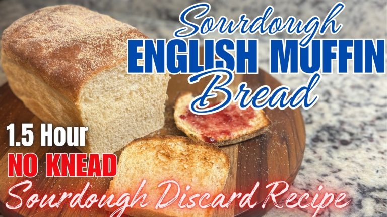 Sourdough English Muffin Bread Recipe Easy Sourdough Discard Recipe No Knead Bread English Muffins