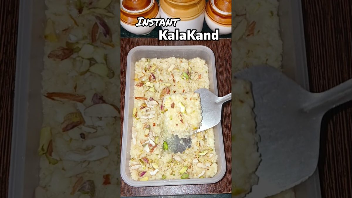 kalakand recipe | Kalakand Mithai Recipe #shorts #recipe #cooking #dessert #food