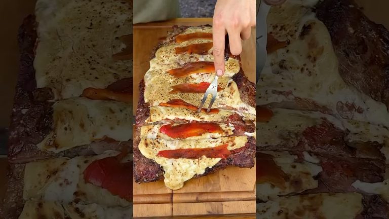 Vacío a la pizza, simple y al pie