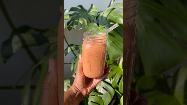 Smoothie recipe 🍒 #shortsfeed