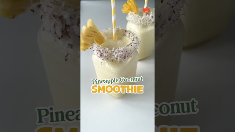 Pineapple Coconut Smoothie | Summer Special Recipes #shorts