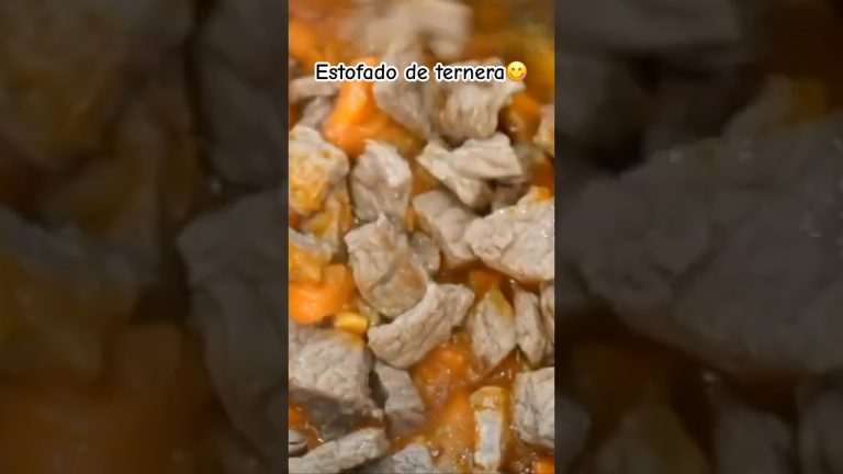Estofado de ternera con verduras #receta #comida #cocinando #estofado #canaldecocina