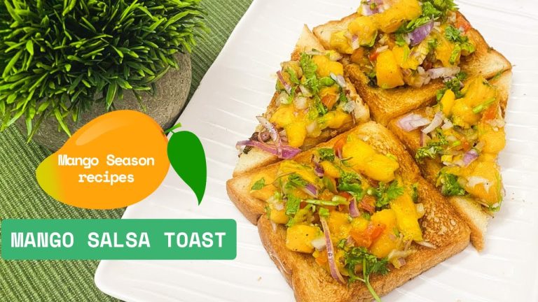 Mango recipes| Mango Salsa toast| Bread recipes| Quick snacks for kids| Quick breakfast recipes