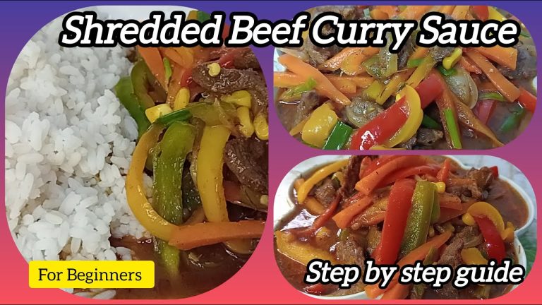 Easy Shredded Beef Curry Sauce Recipe | How To Make Shredded Beef Curry Sauce At Home Fast & Tasty