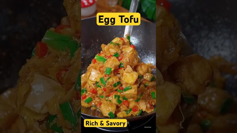 Egg-Coated Tofu – Easy Chinese Recipe