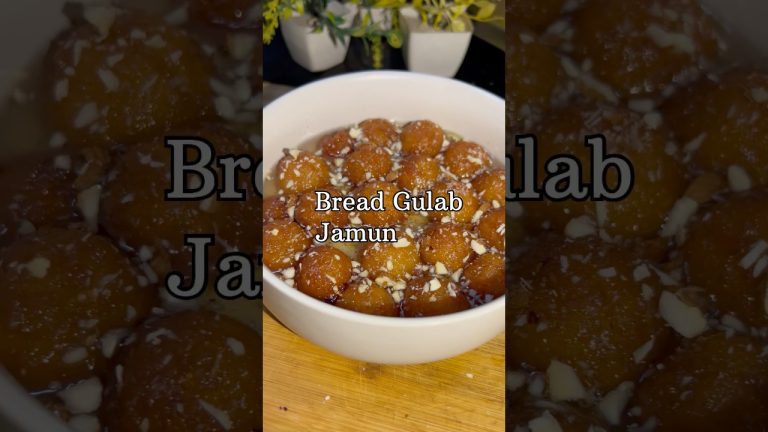 Bread Gulab Jamun🤤|Day7 Of My Recipe’s| #foodlab #recipe #viralshort #shorts #trading #breadrecipes