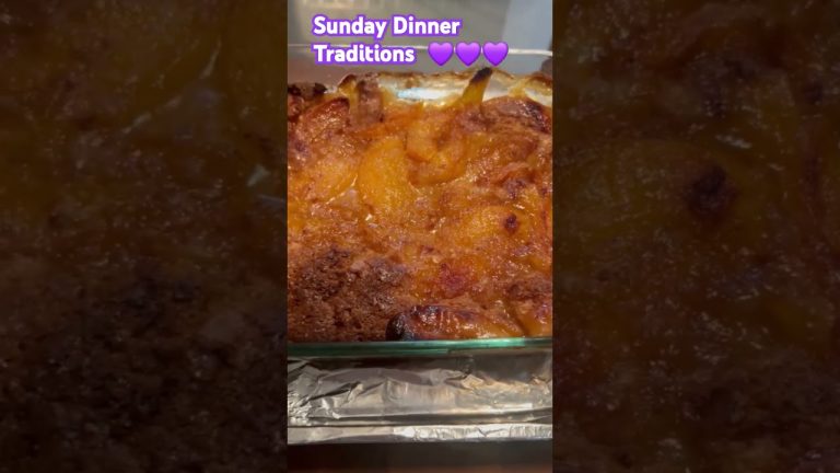 Easy Peach Conbler | SUNDAY FAMILY DINNER  💜💜💜 #desserts  #love #traditions