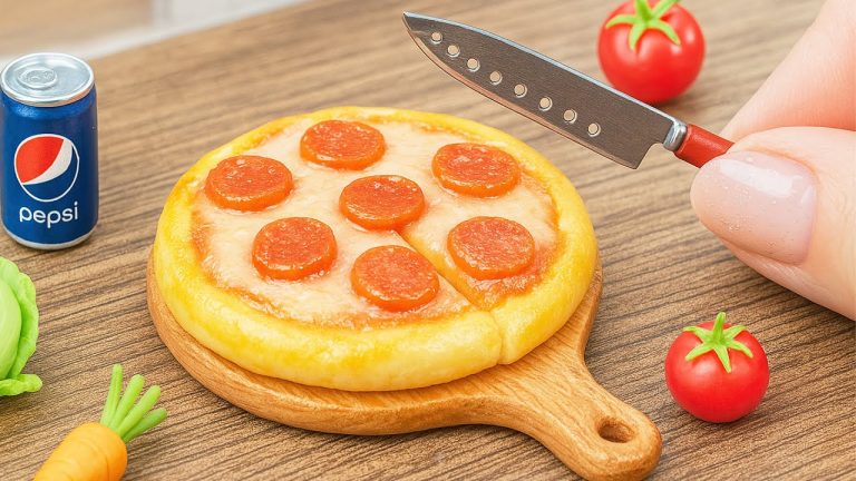 Best Miniature Cooking Pizza Recipe 🍕 Yummy Miniature Pepperoni Pizza, Cheetos Beef Pizza