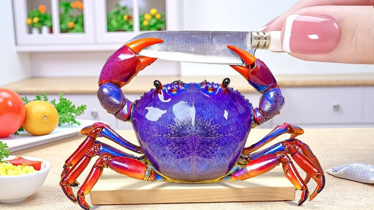 Satisfying Singapore Chili Crab | Best Of Miniature Spicy Seafood Recipe 🦀🔥| ASMR Cooking Mini Food