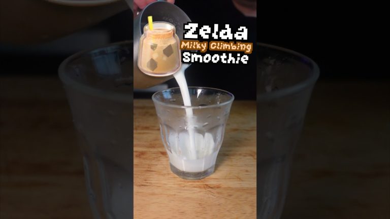 Zelda Echoes of Wisdom: Milky Climbing Smoothie IRL! #shorts