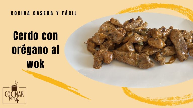 Así cocino yo el Cerdo con orégano al wok 🔥