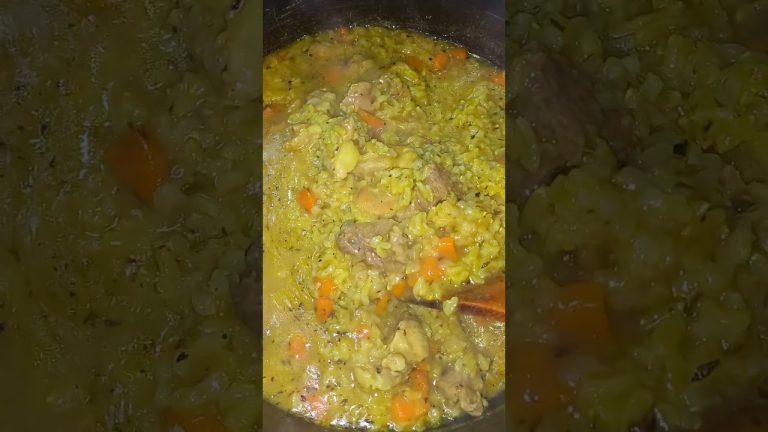 Arroz integral con carne de cerdo #cocinando #cooking