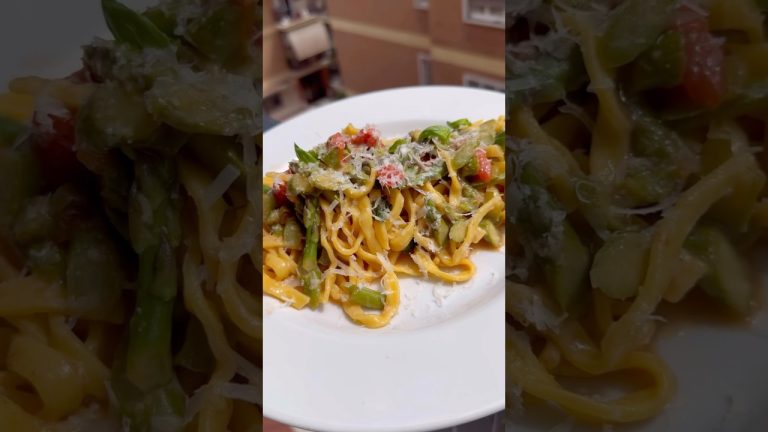 Pasta asparagi e pomodorini ❤️🥬 #chefruben #food #scorzadilimone