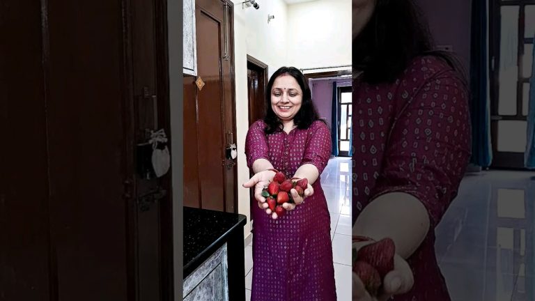 🌈7 days challange 😎day 2 strawberry milkshake🍓 #shorts #strawberry #milkshake #viral #trending #food