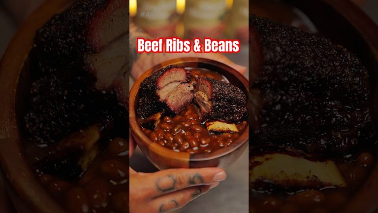 Beef Ribs and Beans @SaucySpoon #sponsored #saucyspoon #beefribs #beans #tftibbq