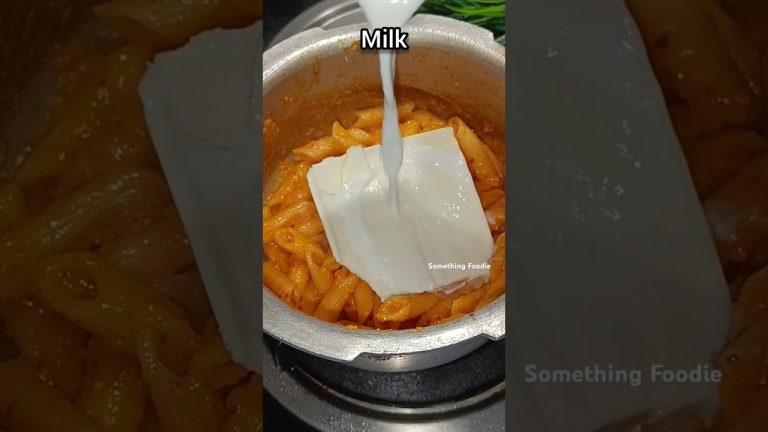 Make Creamy & Cheesy Red Pasta Recipe #shorts #viralvideo #food