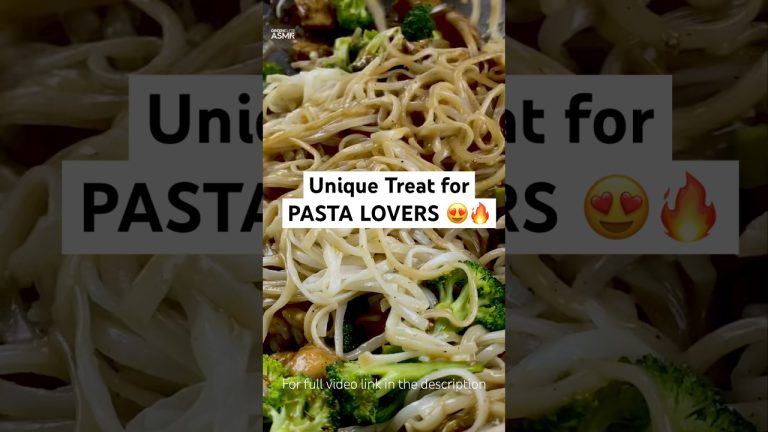 Chicken Broccoli Pasta in butter peanut sauce #greeneliteasmr #asmr #shorts