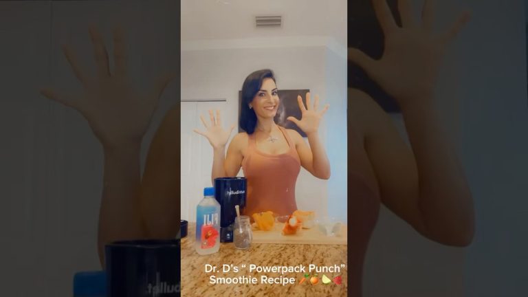 Dr. D’s “ Powerpack Punch” Smoothie Recipe 🥕🍊🍋‍🟩🍓