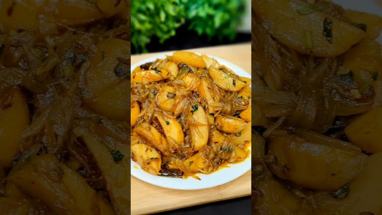 Delicious Aloo Pyaz Ki SABJI Recipe Made Easy! #shorts #recipe #aloorecipe  #cooking