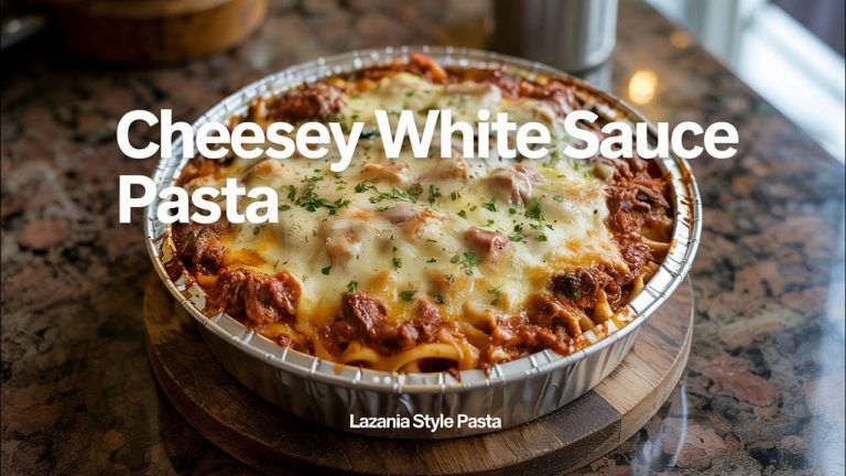 Lasagna Style Pasta with White Sauce & Beef | Viral Recipe@Safah food Secrets