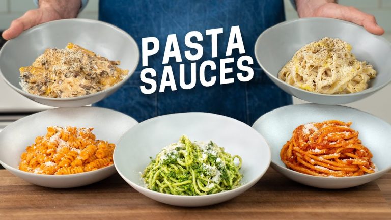 5 Restaurant Quality Pasta Sauces in 15 Minutes