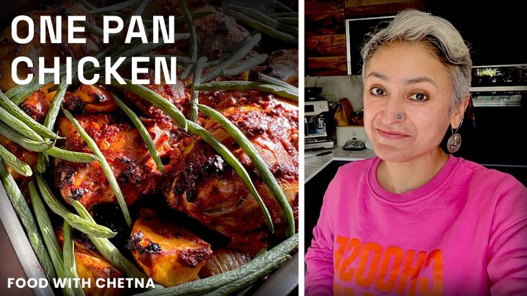 ONE PAN CHICKEN RECIPE – Healthy yogurt harissa chicken!
