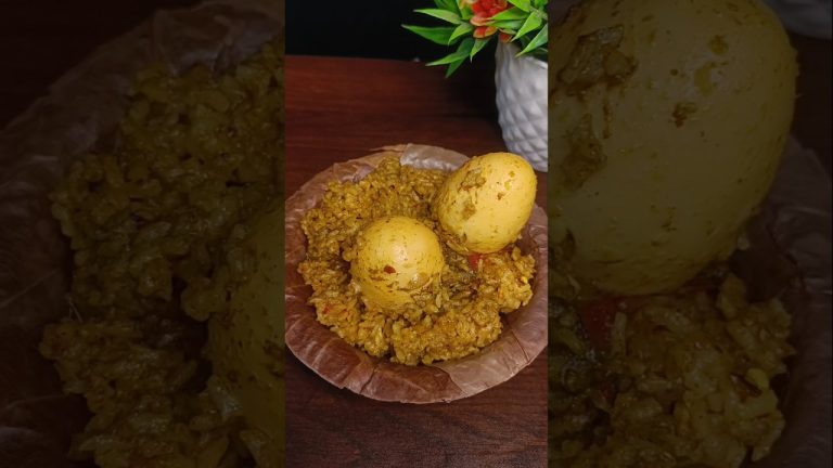 Egg Biryani recipe 😋 #shorts