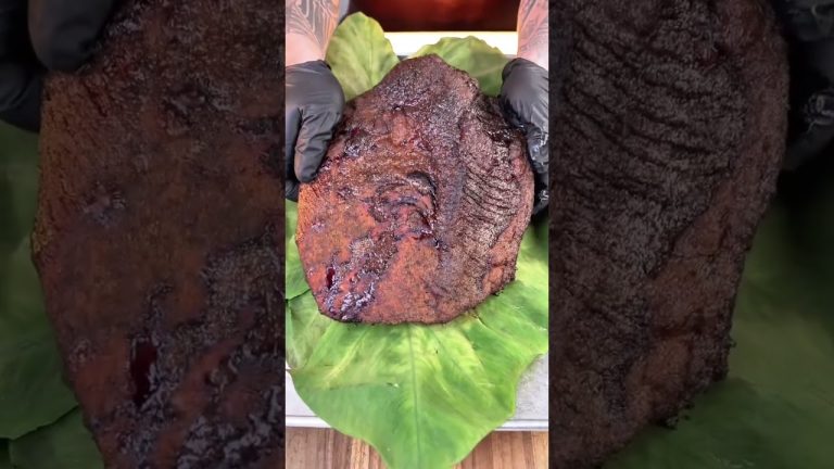 🐄 Palusami Brisket on the GMG Prime 2.0! #brisket #bbq #pelletgrill