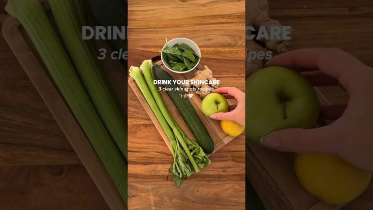 🤩🔥 DRINK YOUR SKINCARE WITH 3 RECIPES #smoothierecipes #smoothiediet 