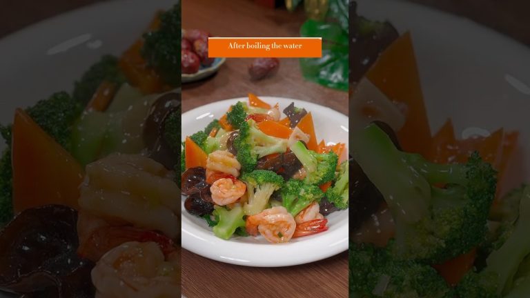 Fried Shrimp With Broccoli Recipe #foodie #broccoli #chineserecipe #shrimp