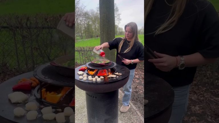 Grillez sur la grille barbecue haute pour brasero Bonbiza Bonfeu