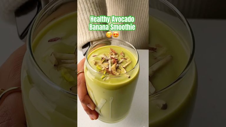 Trending Avocado Smoothie ASMR #shorts #viral #smoothie #shortsfeed #trending