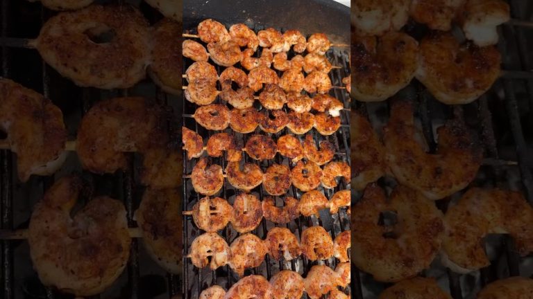 Shrimp Skewers On the Grill #shrimp #seafood #grill