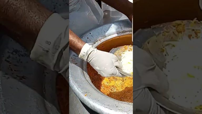 Juma Beef Tikka Biryani 😋 Famous Restaurants Style Making Street Biryani #cooking #recipe #food