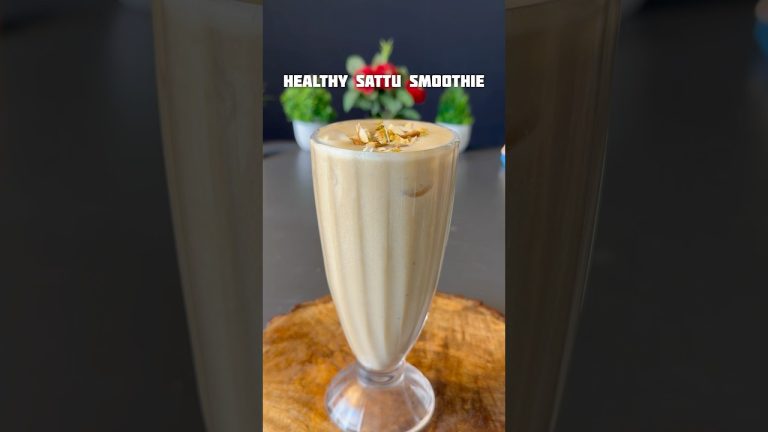 Trending recipe of healthy sattu smoothie #shorts #smoothie #recipe #healthy