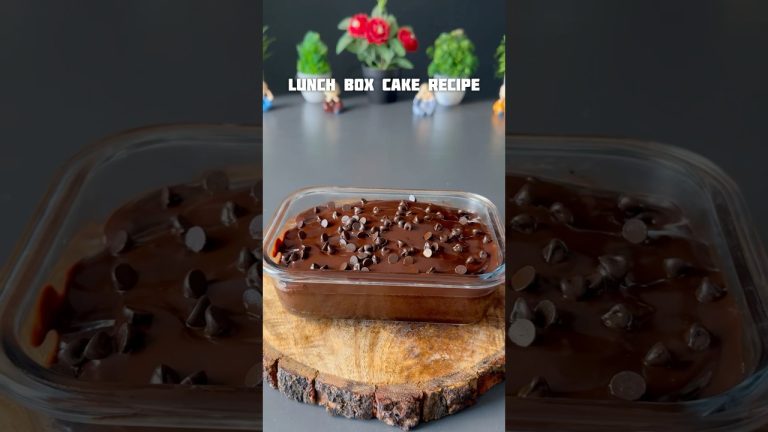Trending recipe of lunch box chocolate cake #shorts #chocolate #cake #cakerecipe #lunchbox #recipe