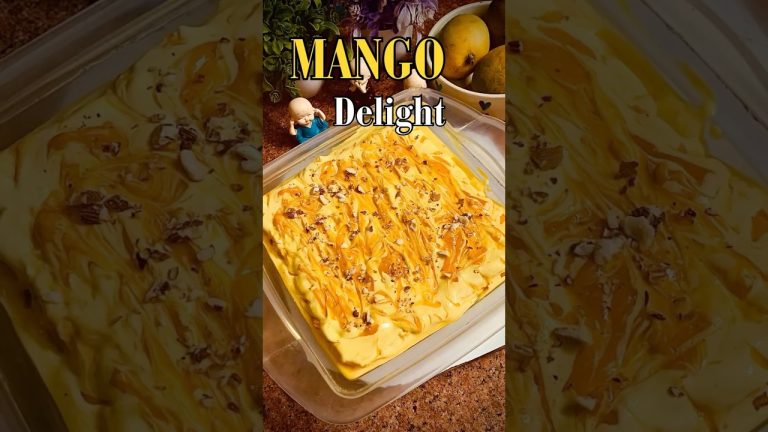 Mango pudding recipe | mango custard #mangorecipe #mangopudding #shorts #viralshort