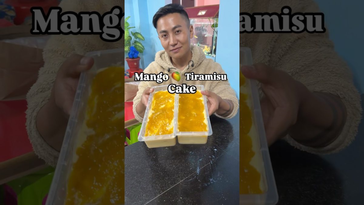 Mango Tiramisu Cake Recipe Without Egg & Cheese || Easy and No-Bake Dessert Recipe #recipe #cake