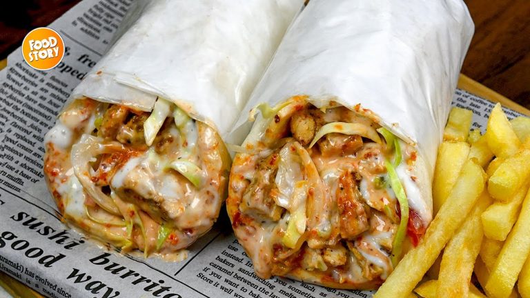 Authentic Chicken Shawarma Recipe at home,New Shawarma Recipe by Samina Food Story