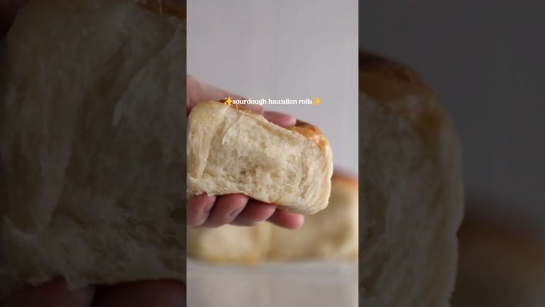 Make the BEST Sourdough Hawaiian Rolls #sourdoughbaking #sourdoughbread #easterrecipes  #easyrecipe