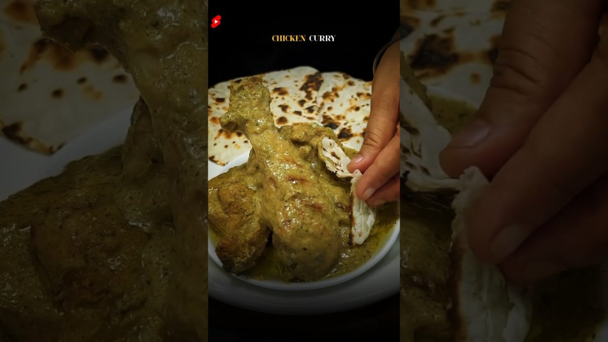 😋 CHICKEN CURRY ASMR RECIPE 30-MINUTE RECIPE🔥 #shorts #food #cooking #chicken #chickencurryrecipe