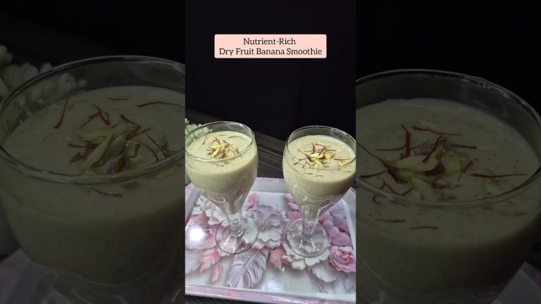 Dry Fruits Banana Smoothie Recipe 🧋 | Healthy & Delicious #smoothie #healthy #trending #shorts