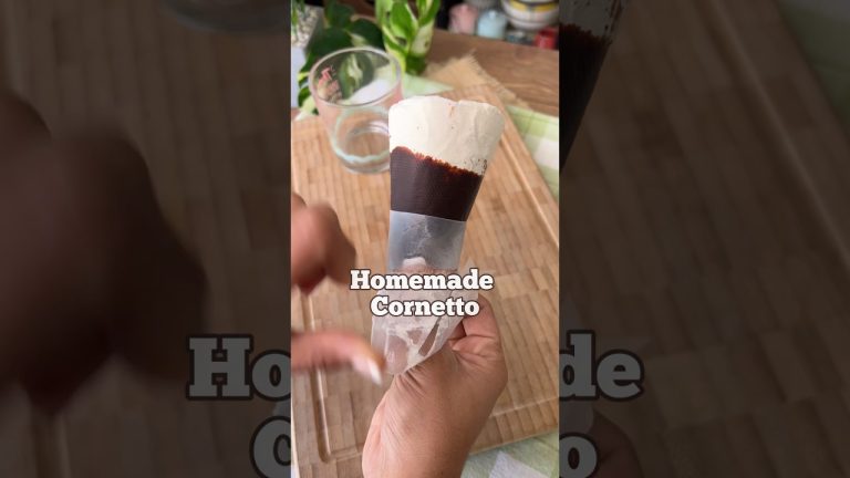 Homemade Cornetto !! Epic ice cream hack. Chocolate ice cream cone. Recipe in pinned comments