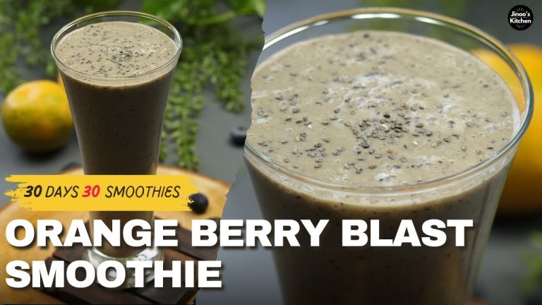 Orange Berry Blast Smoothie  | Healthy Breakfast Smoothie | 30 Smoothie recipes (21/30)