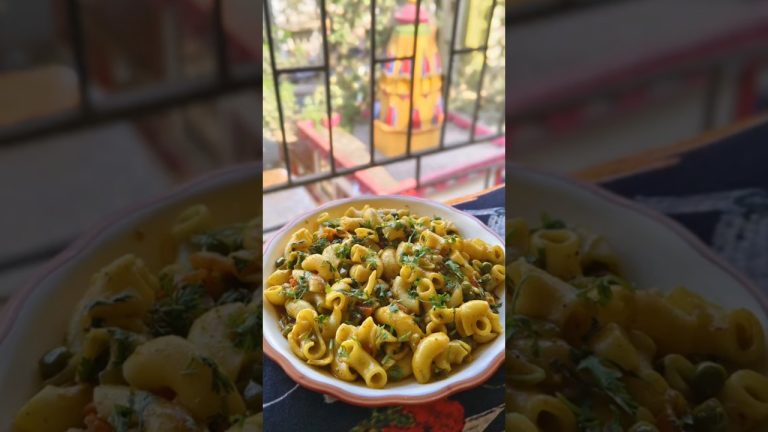 Macaroni Pasta Recipe…🤤🤤 | How to make Masala Pasta.. #shorts #pasta #ytshorts #bachelorskitchen