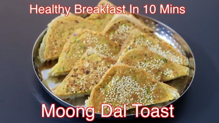 Moong Dal Bread Toast Recipe – Healthy Breakfast In 10 Mins | Skinny Recipes