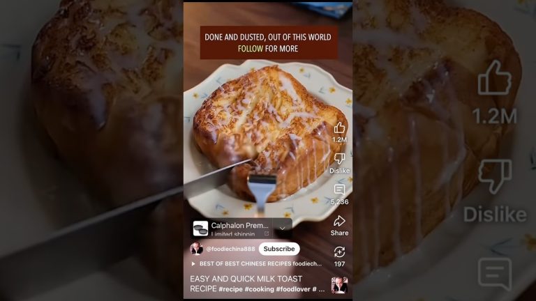 This Viral Milk Toast Recipe Is Actually Good?? #shorts #recipe