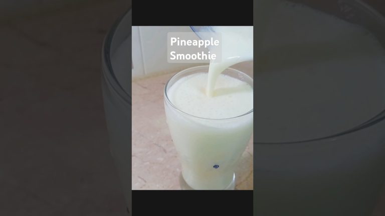 Pineapple Smoothie Recipe  #shorts #summerdrink #smoothierecipes
