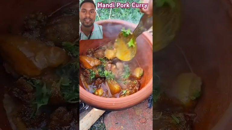 Handi Pork Curry 🤪😛😋#shorts