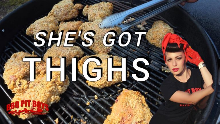 Chicken Thighs and Fried Skins